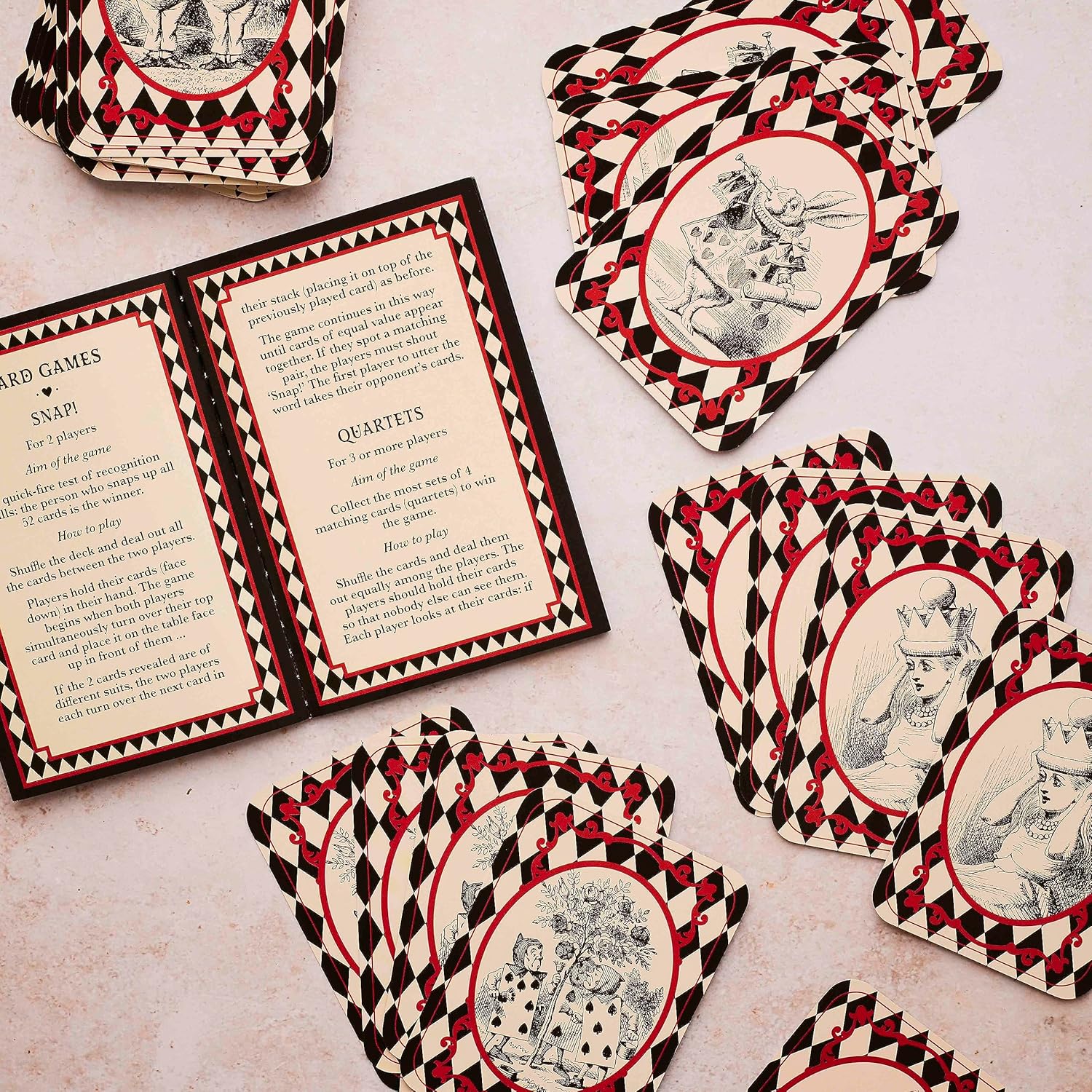 ALICE IN WONDERLAND GAMES AND TRIVIA DECK: 52 ILLUSTRATED CARDS INSPIRED BY THE CLASSIC BOOK - Image 4