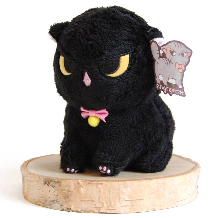 ANGRY CAT PLUSH: FUZZY BLACK VOID - Image 5