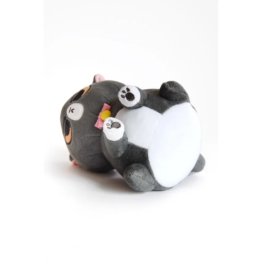 ANGRY CAT PLUSH: GRAY AND WHITE TUX - Image 3