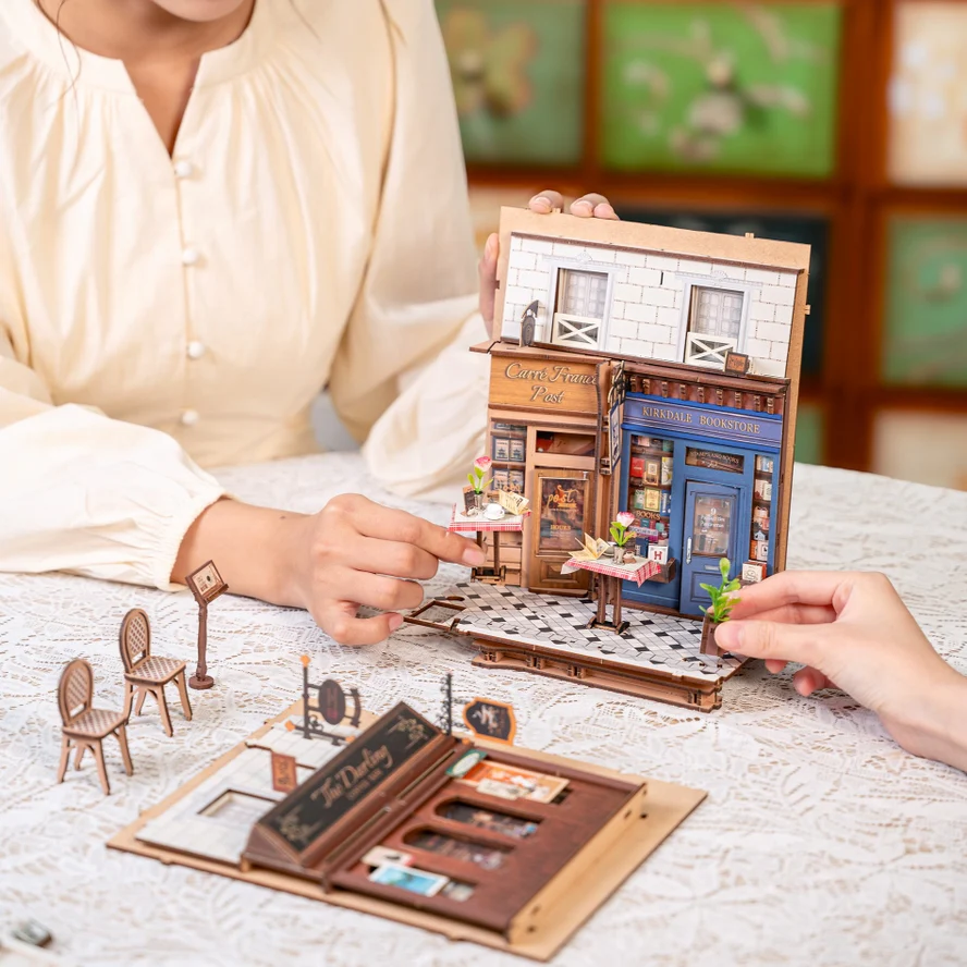 ARCADE DATING 3-D WOODEN MINIATURE BOOK NOOK KIT - Image 3