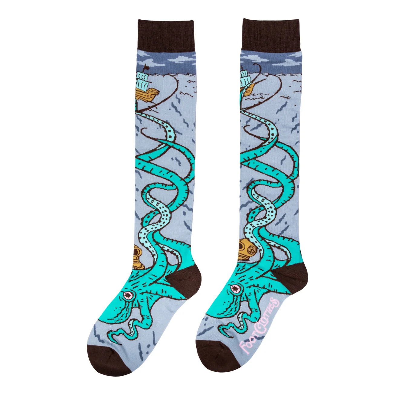 ATTACK OF THE KRAKEN KNEE SOCKS BY FOOTCLOTHES - Image 2