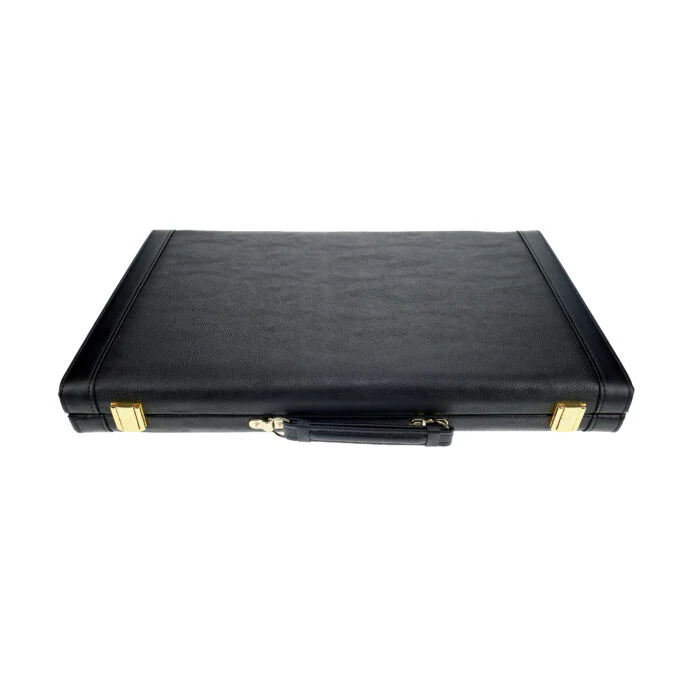BACKGAMMON 21" TOURNAMENT, BLACK TRAVEL ATTACHE - Image 4