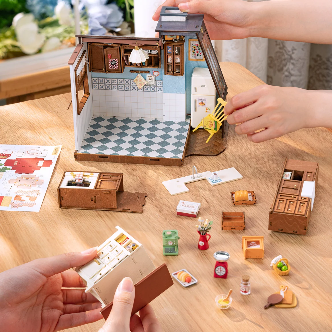 BAKING KITCHEN DIY WOODEN MINIATURE KIT - Image 3