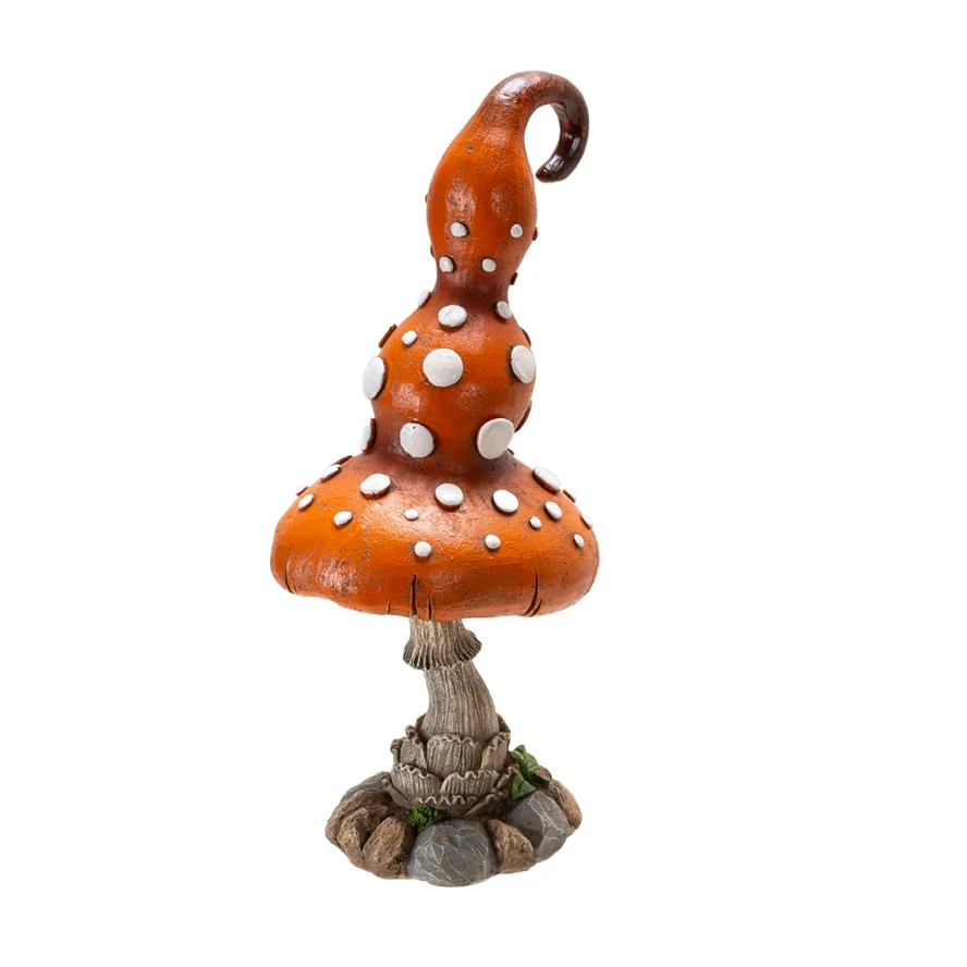 BIGGER MAMA JAMA MAGIC MUSHROOM STATUE (ORANGE) - Image 2