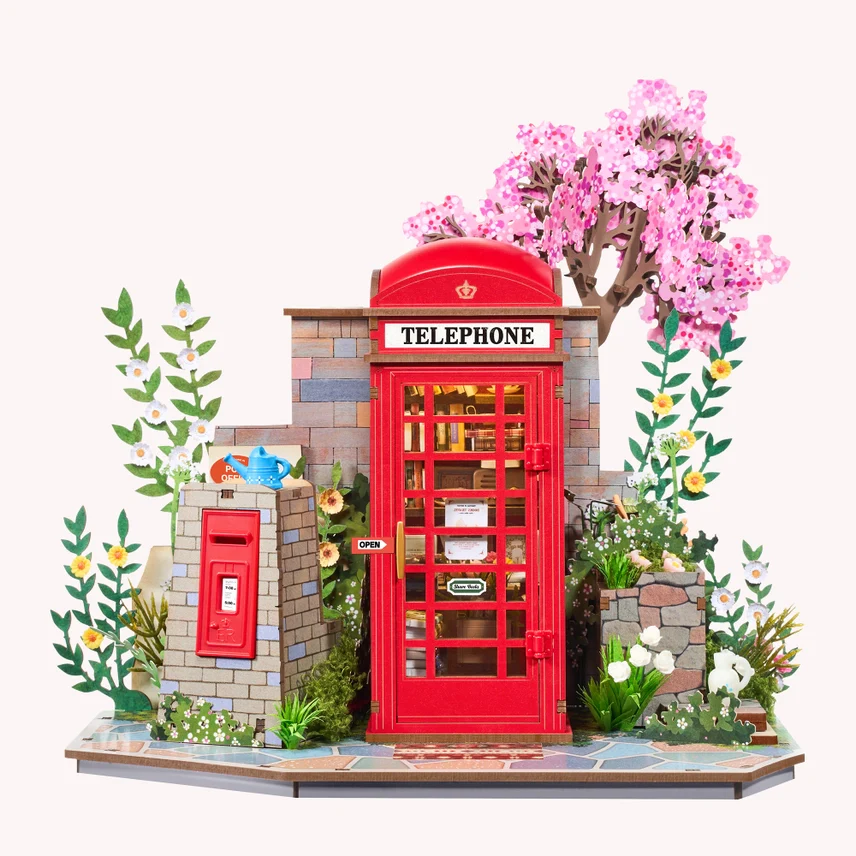 BLOSSOM BOOK BOOTH 3D WOODEN PUZZLE - Image 2