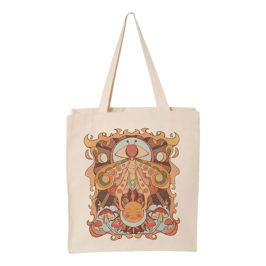 BOHO MOTH TOTE BAG - Image 2