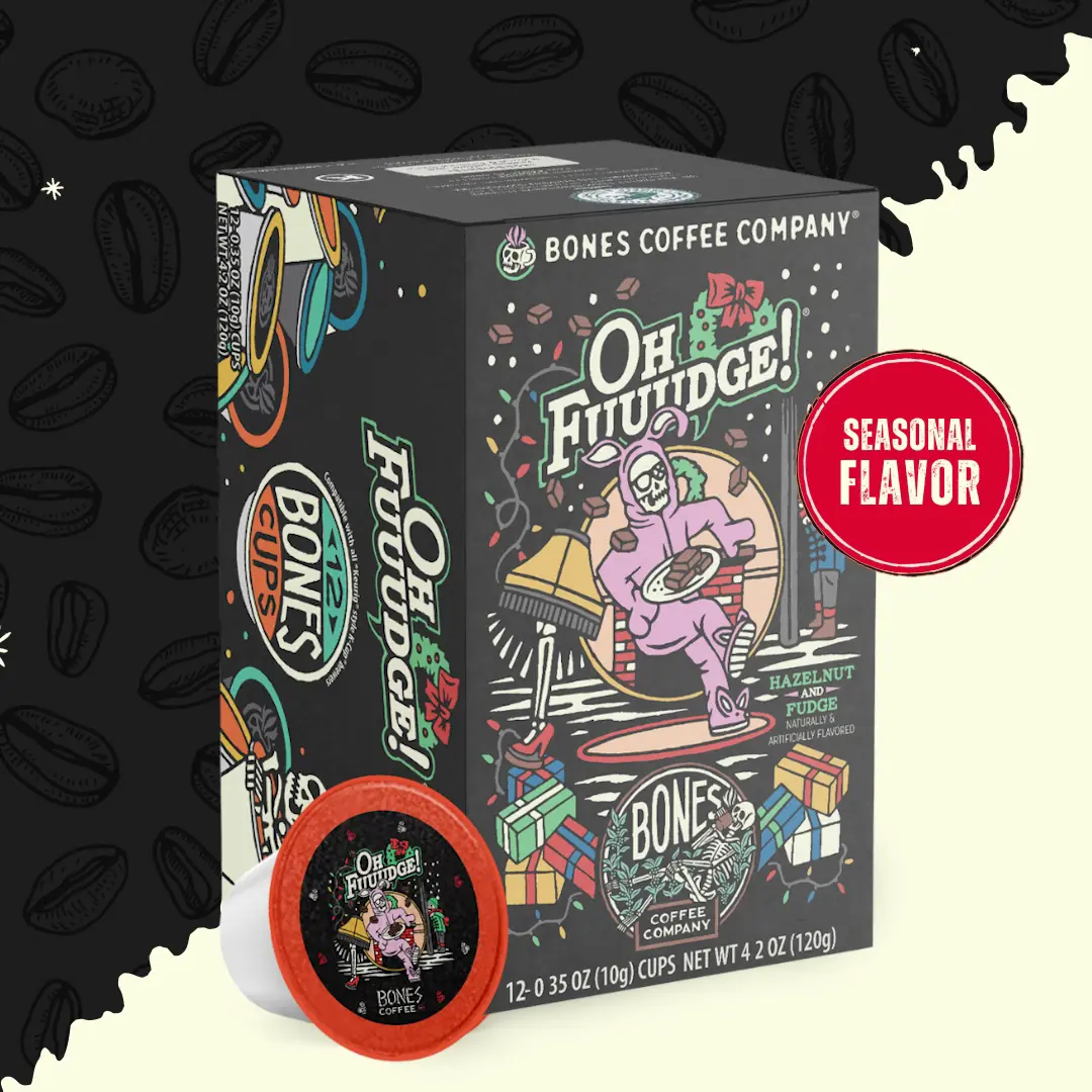 BONES COFFEE OH FUUUDGE! 12CT CUPS