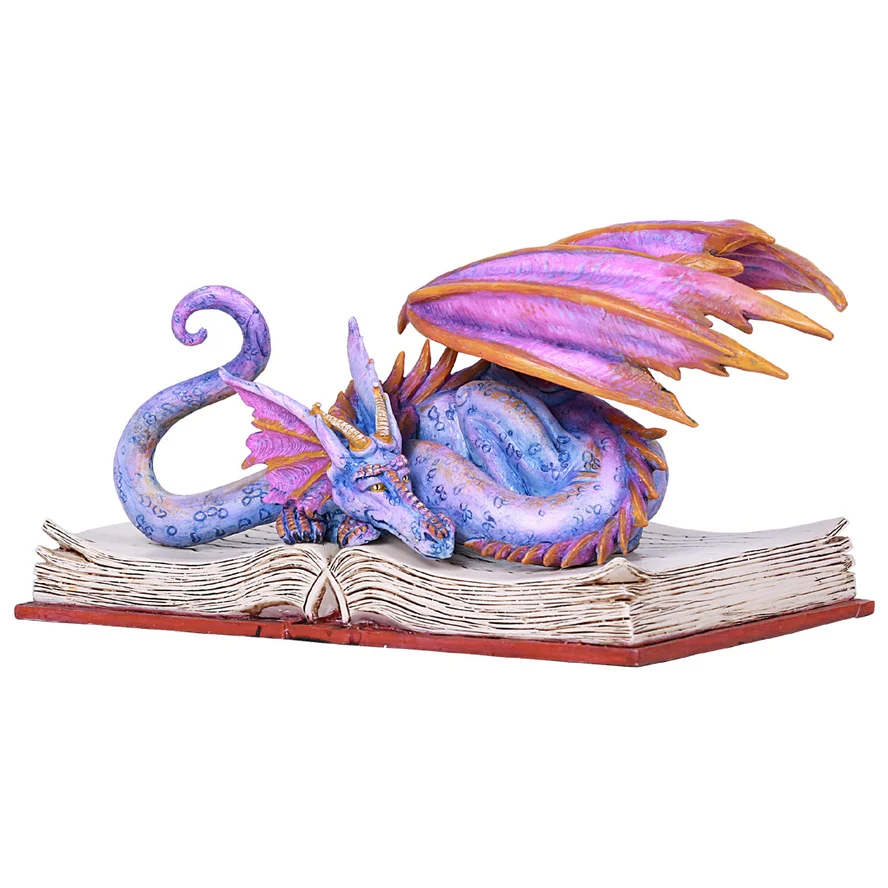 BOOK WYRM DRAGON STATUE BY AMY BROWN - Image 2