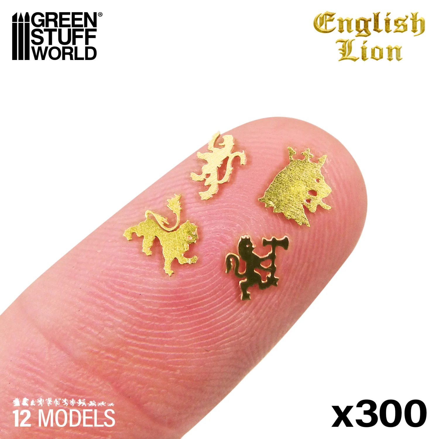 BRASS ENGLISH LION SYMBOLS - Image 2