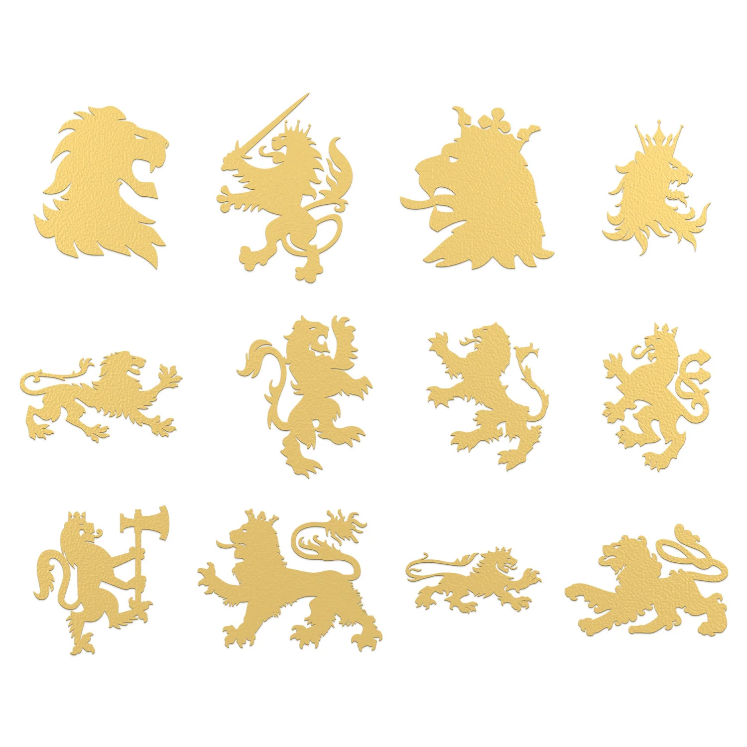 BRASS ENGLISH LION SYMBOLS - Image 3