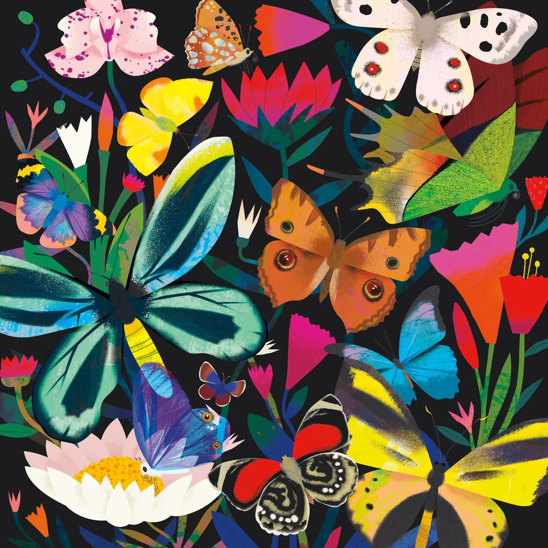 BUTTERFLIES ILLUMINATED- GLOW IN THE DRAK 500PC PUZZLE - Image 2