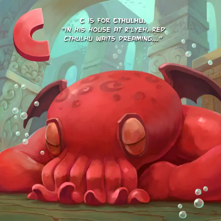 C IS FOR CTHULHU BY JASON CIARAMELLA AND ILLUSTRATED BY GREG MURPHY (BOARD BOOK) - Image 2
