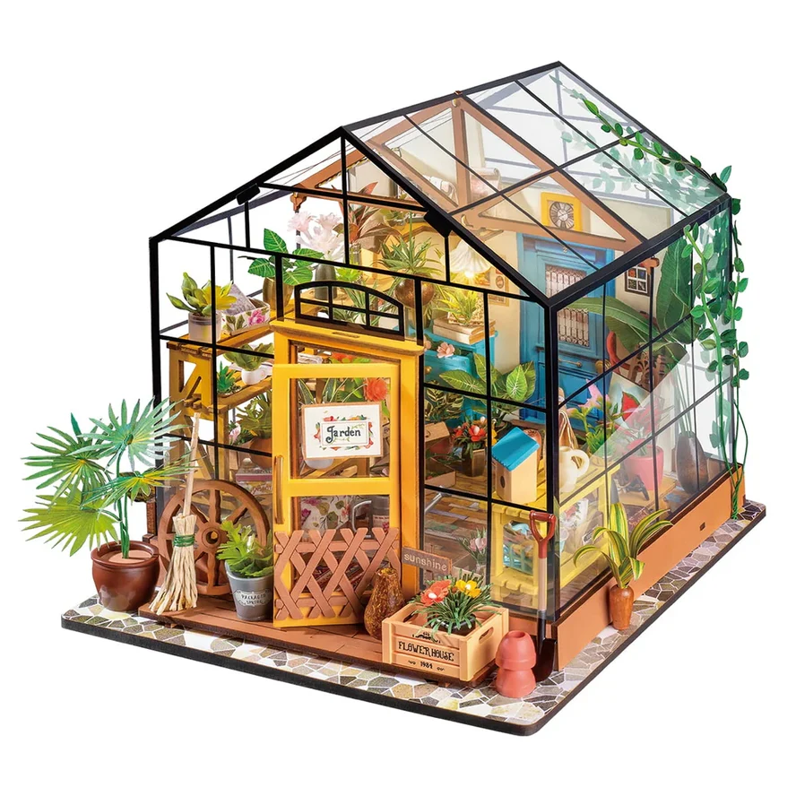 CATHY'S FLOWER HOUSE 3-D WOODEN MINIATURE KIT - Image 4