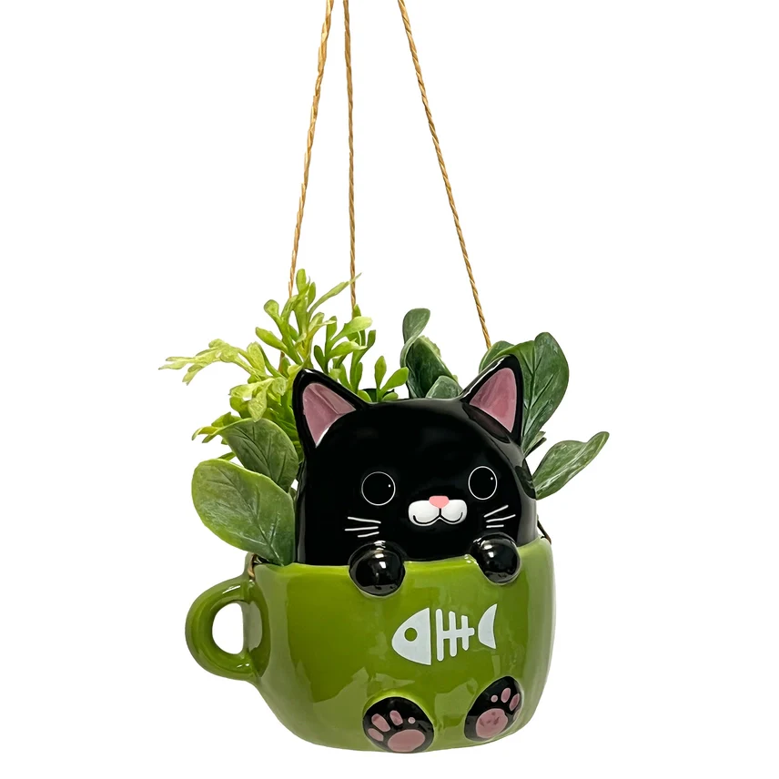 CATS IN CUPS MINI HANGING PLANTERS - Image 2