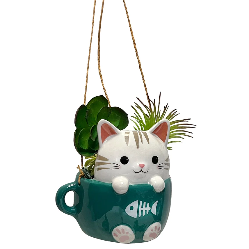 CATS IN CUPS MINI HANGING PLANTERS - Image 3