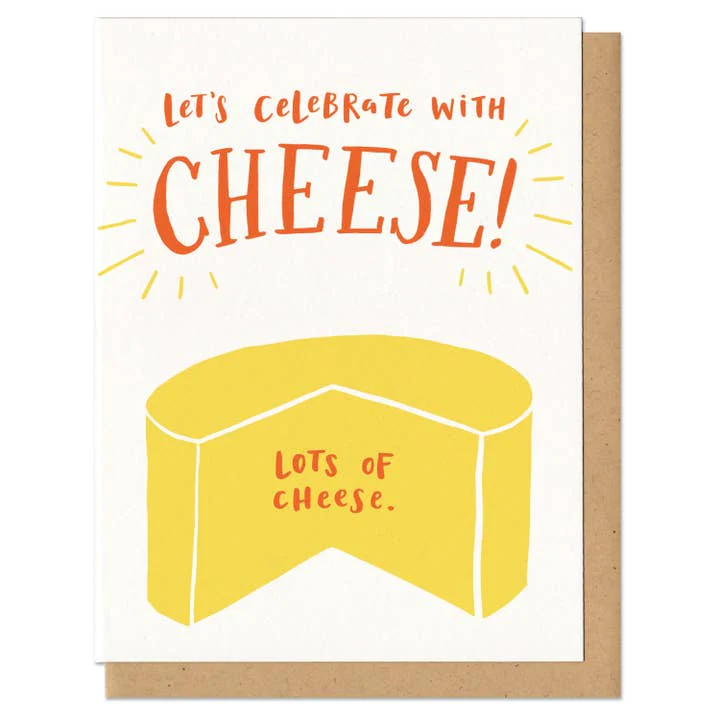 CELEBRATE WITH CHEESE GREETING CARD