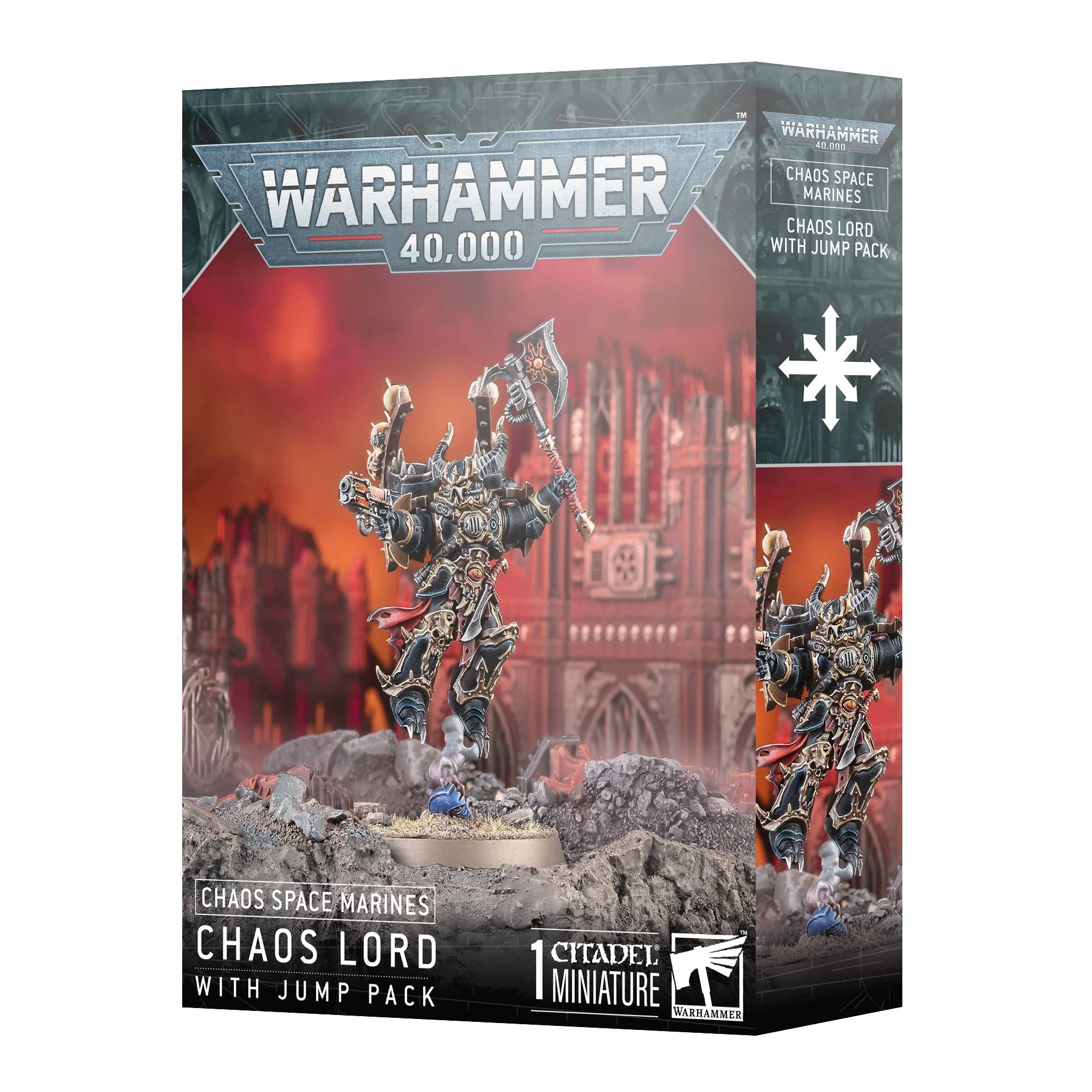 CHAOS SPACE MARINES: CHAOS LORD WITH JUMP PACK