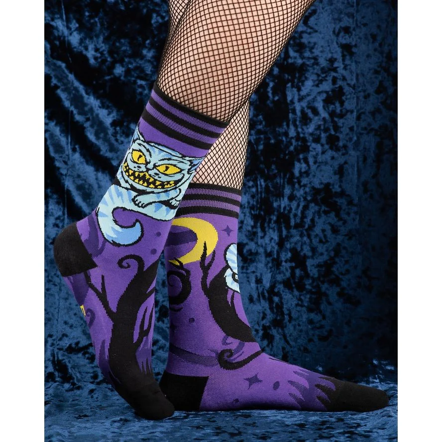 CHESIRE CATS CREW SOCKS BY FOOTCLOTHES - Image 2