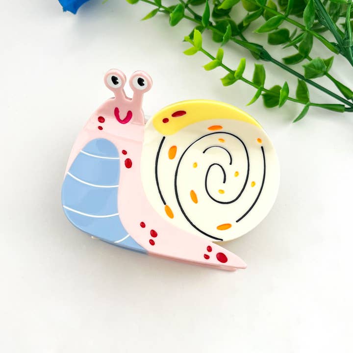 COLORFUL SNAIL HAIR CLAW CLIP