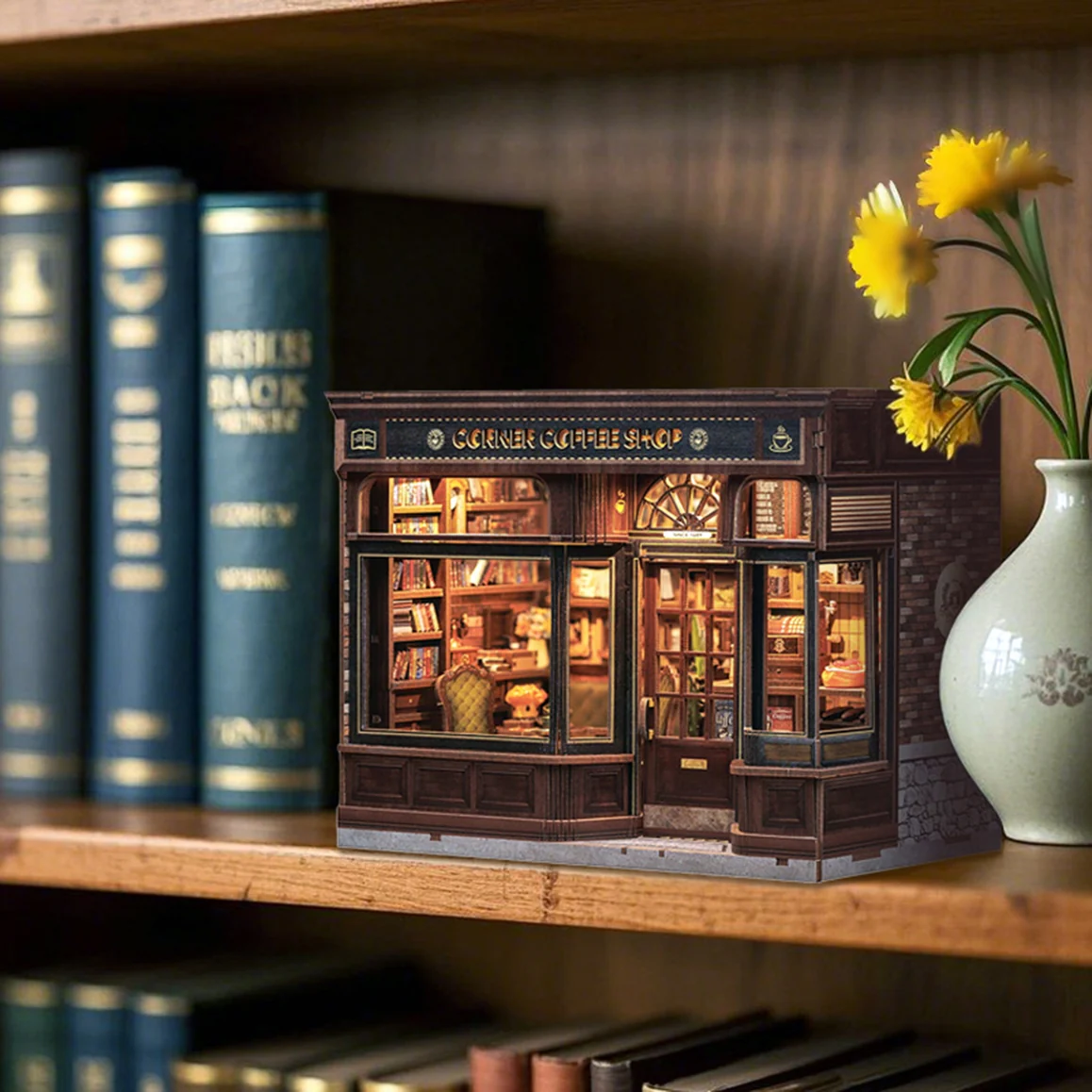 CORNER COFFEE SHOP 3-D DIY BOOK NOOK KIT - Image 5