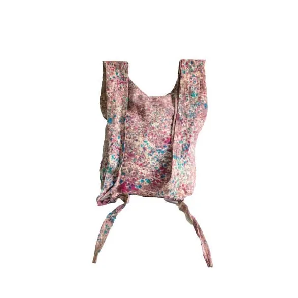 COTTON DYE-DRIP BOHO CROSSBODY BAG WITH FLORAL PATTERN BY EARTH DIVAS - Image 3
