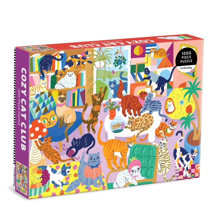 COZY CAT CLUB 1000 PIECE JIGSAW PUZZLE - Image 2