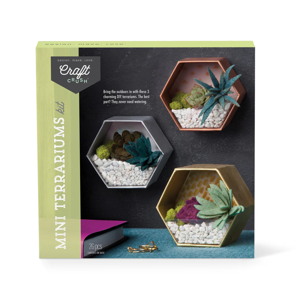 CRAFT CRUSH MINI FELT TERRARIUMS