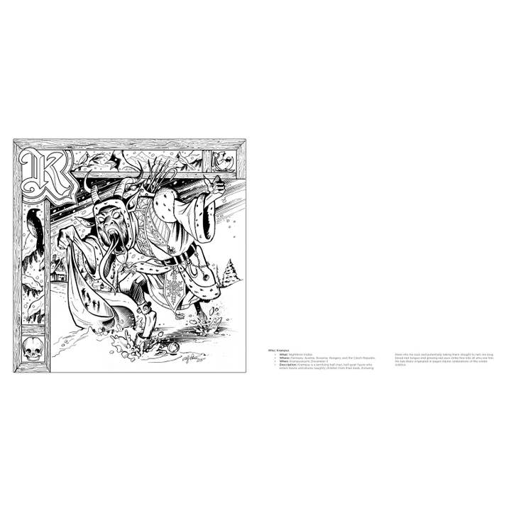 CREEPY KRAMPUS COLORING BOOK - Image 2