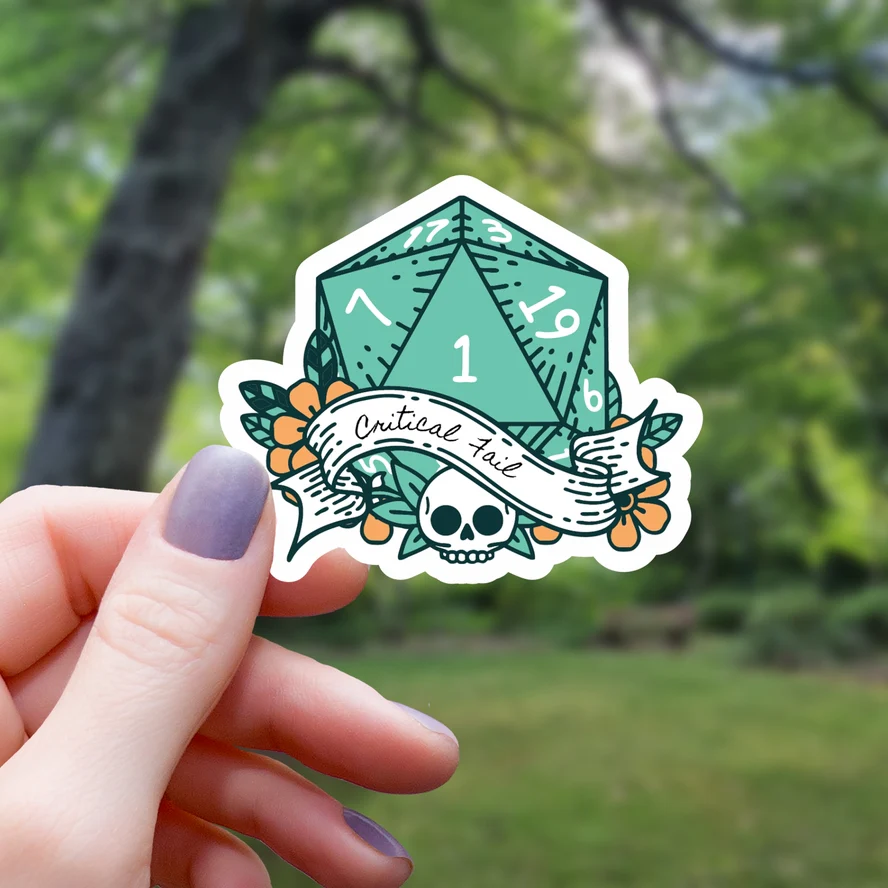 CRITICAL FAIL STICKER