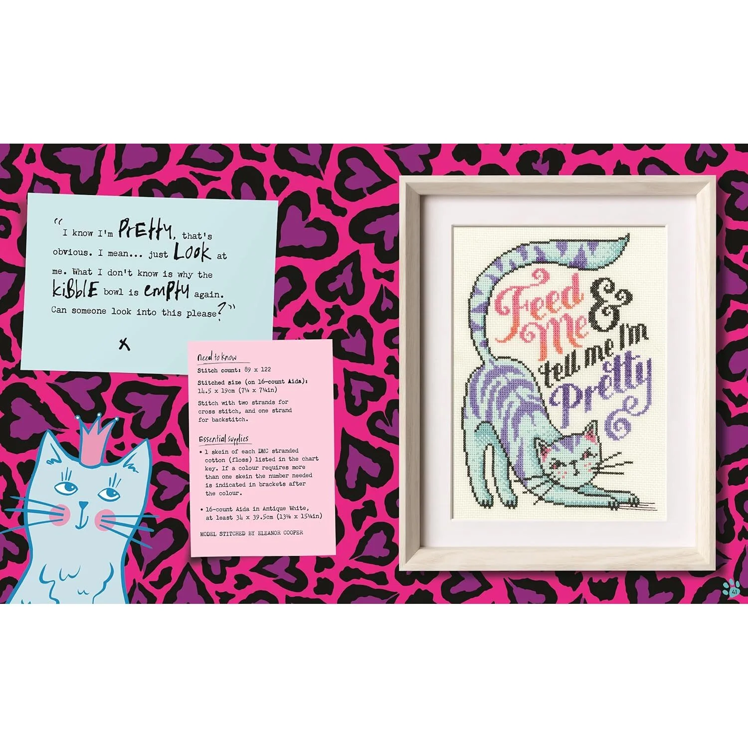 CROSS STITCH WITH CATTITUDE BY EMMA CONGDON - Image 3