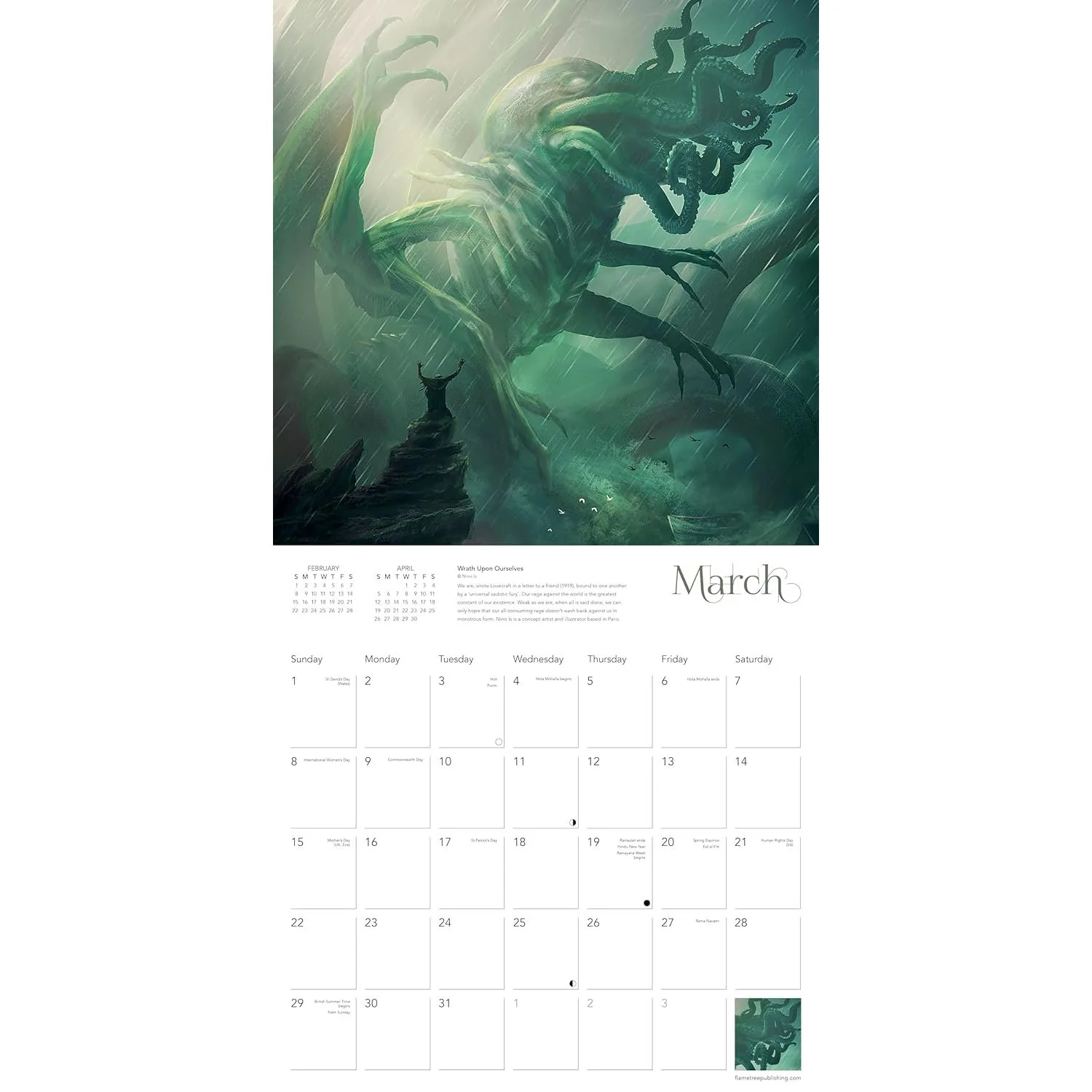 CTHULHU WALL CALENDAR 2026 - Image 2