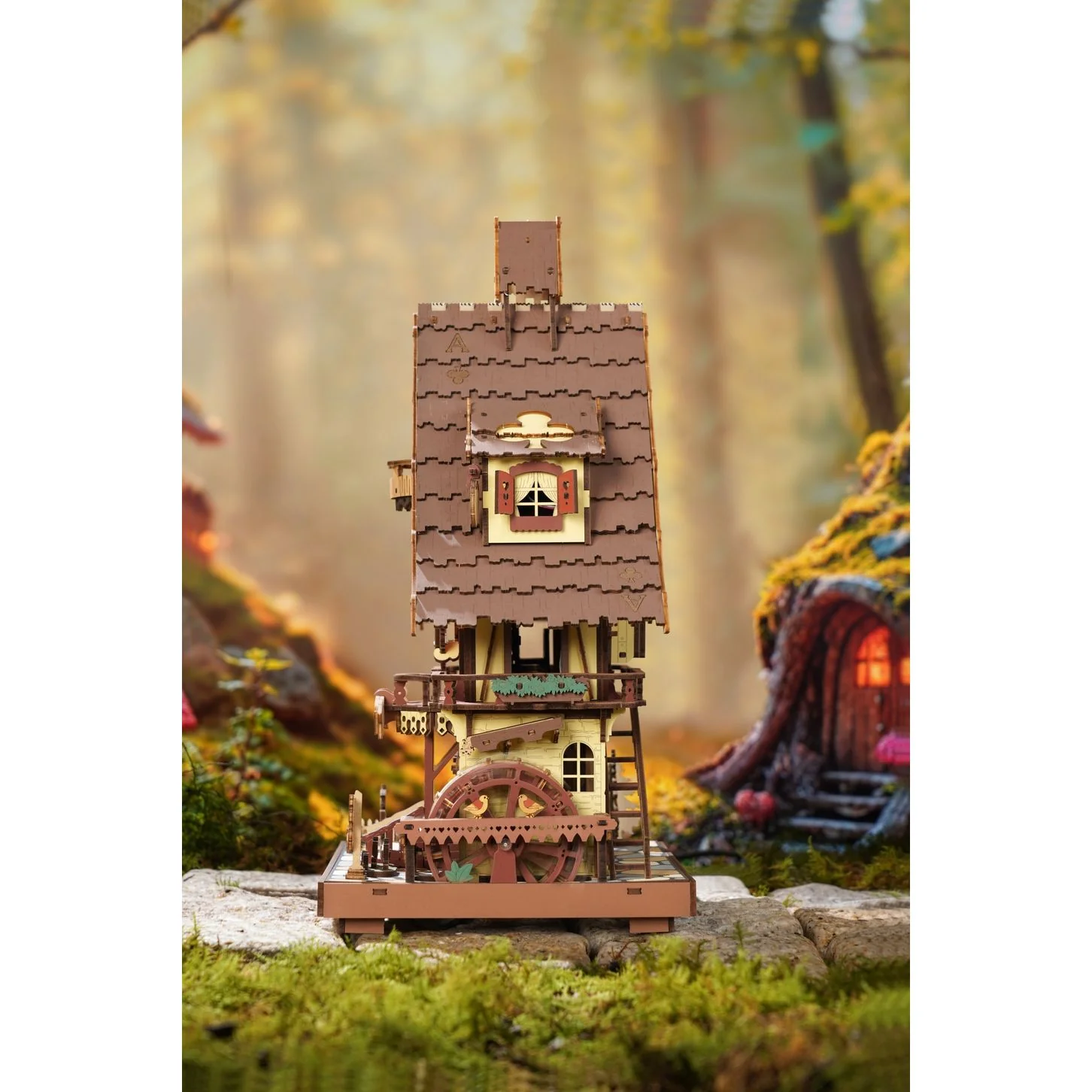 CUCKOO CLOCK 3-D WOODEN MINIATURE PUZZLE KIT - Image 3