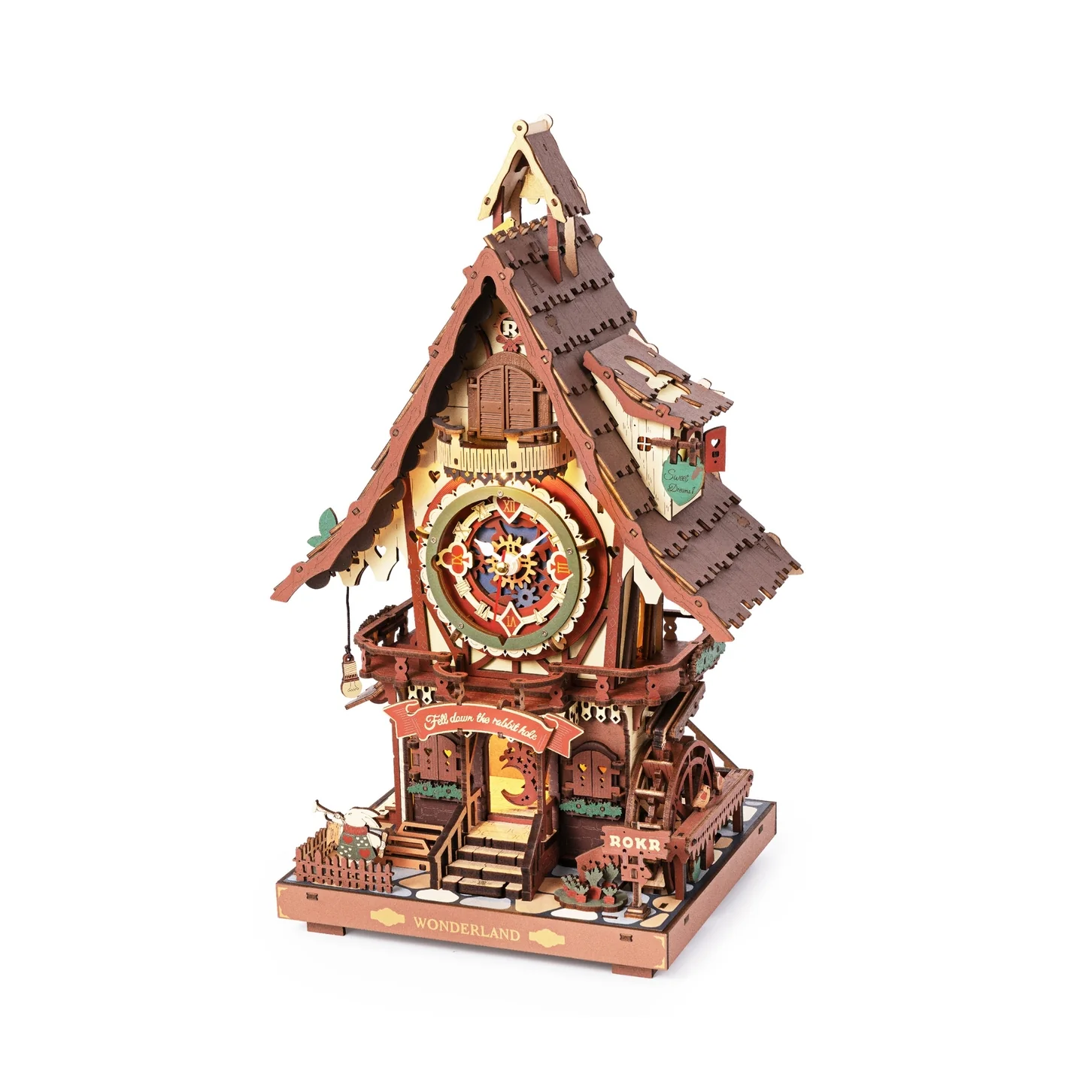 CUCKOO CLOCK 3-D WOODEN MINIATURE PUZZLE KIT - Image 4