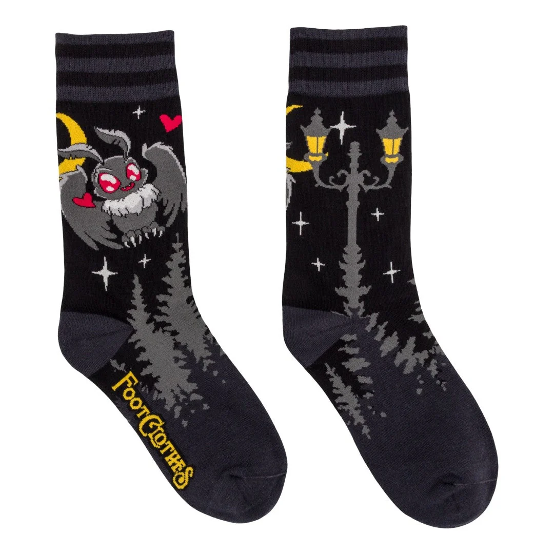 CUTE MOTHMAN CREW SOCKS BY FOOTCLOTHES - Image 2