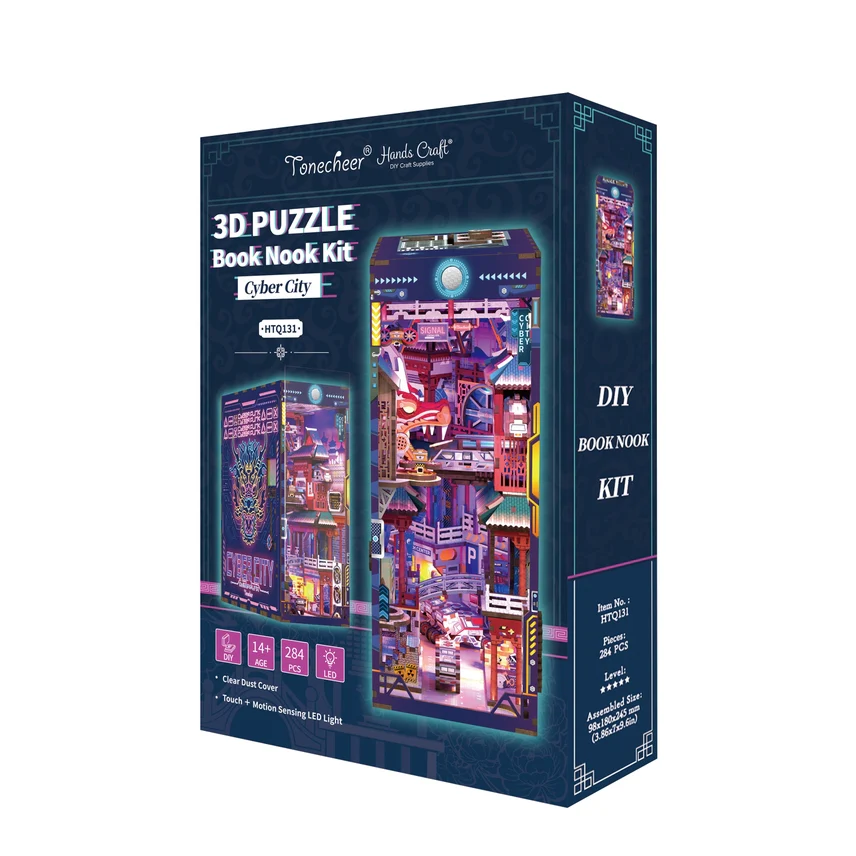CYBER CITY 3D PUZZLE BOOK NOOK KIT - Image 2