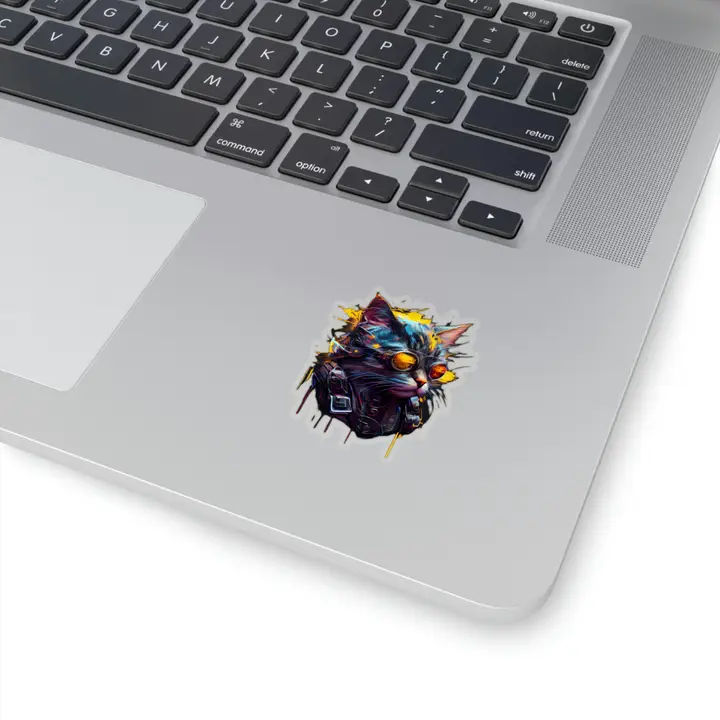 CYBERPUNK CAT STICKER - Image 2
