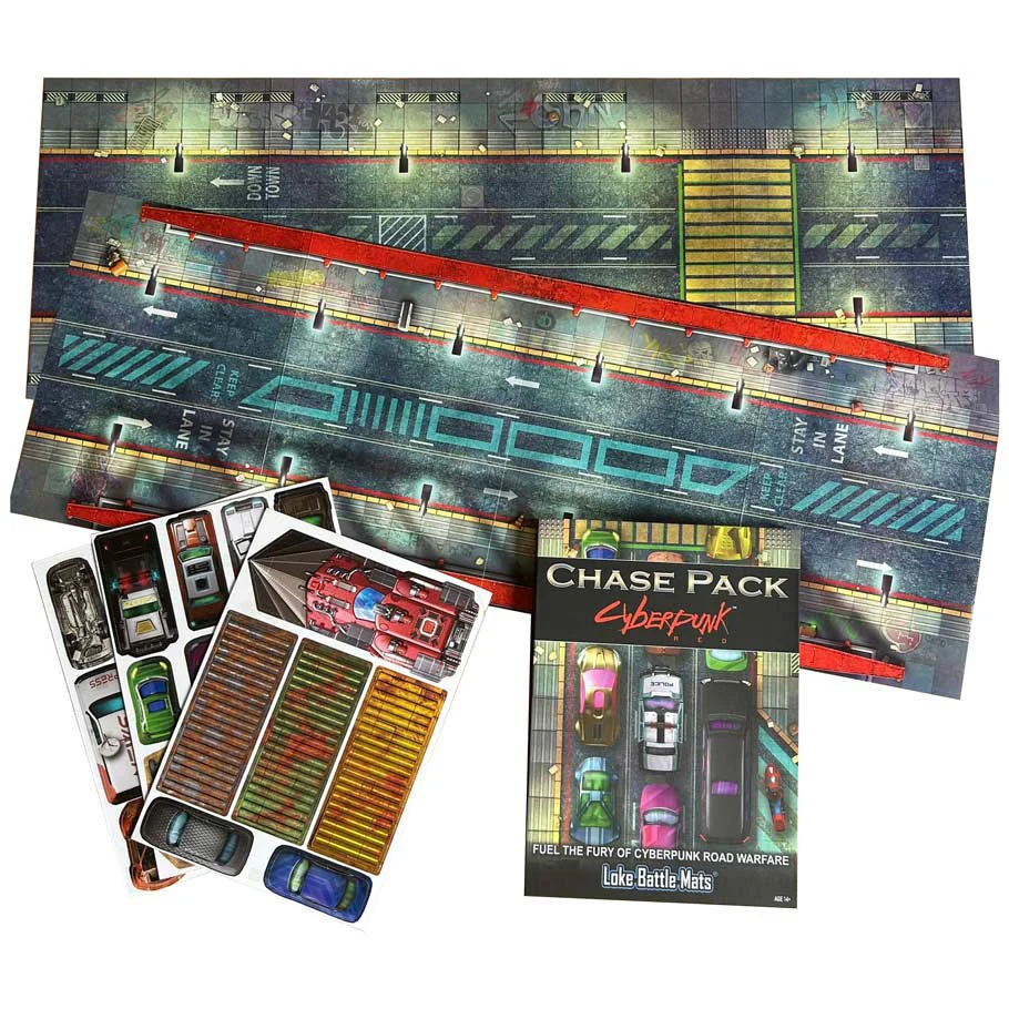 CYBERPUNK CHASE PACK: ROAD MAPS AND VEHICLE TOKENS - Image 2