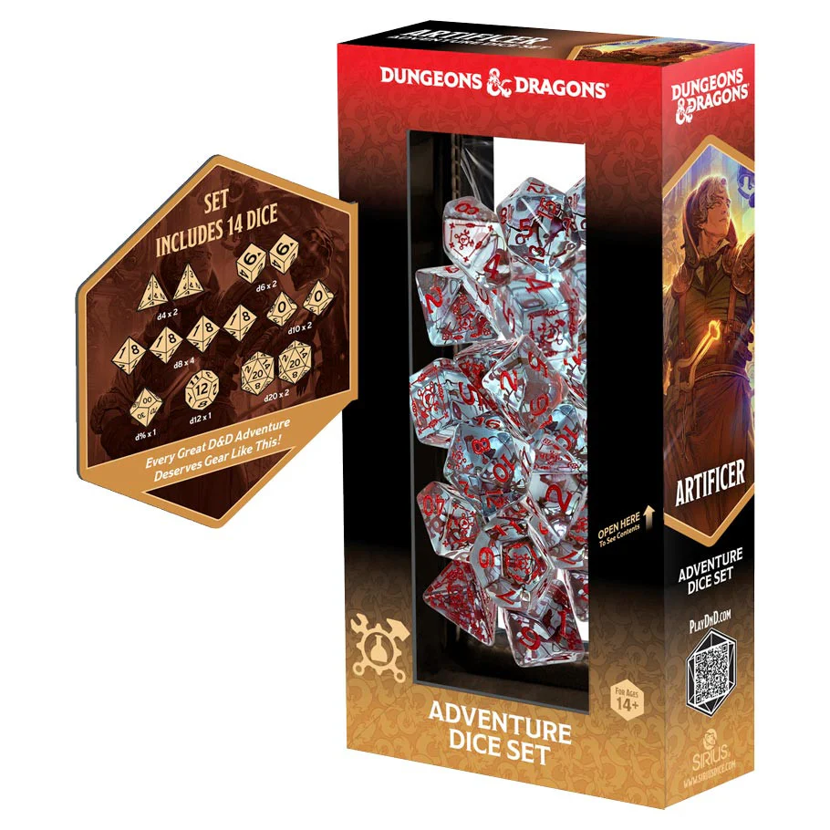 D&D ADVENTURE DICE ARTIFICER, CLEAR - Image 2