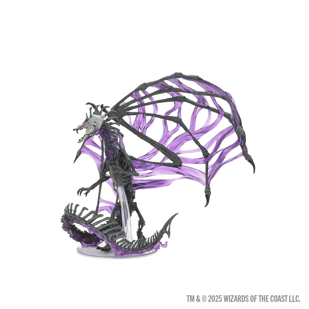 D&D ICONS OF THE REALMS BLACK DRACOLICH PREPAINTED MINIATURE - Image 5