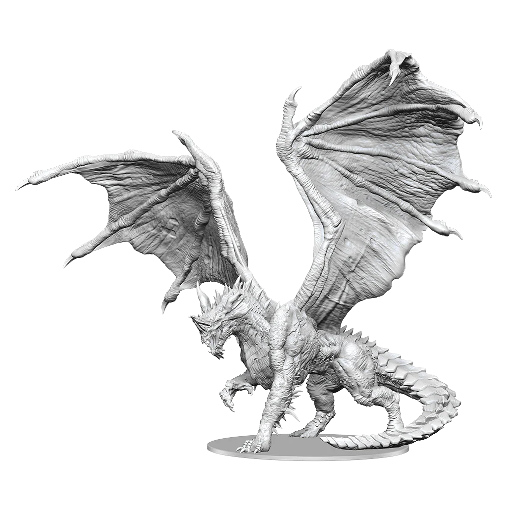 D&D NOLZUR'S UNPAINTED ADULT BLUE DRAGON