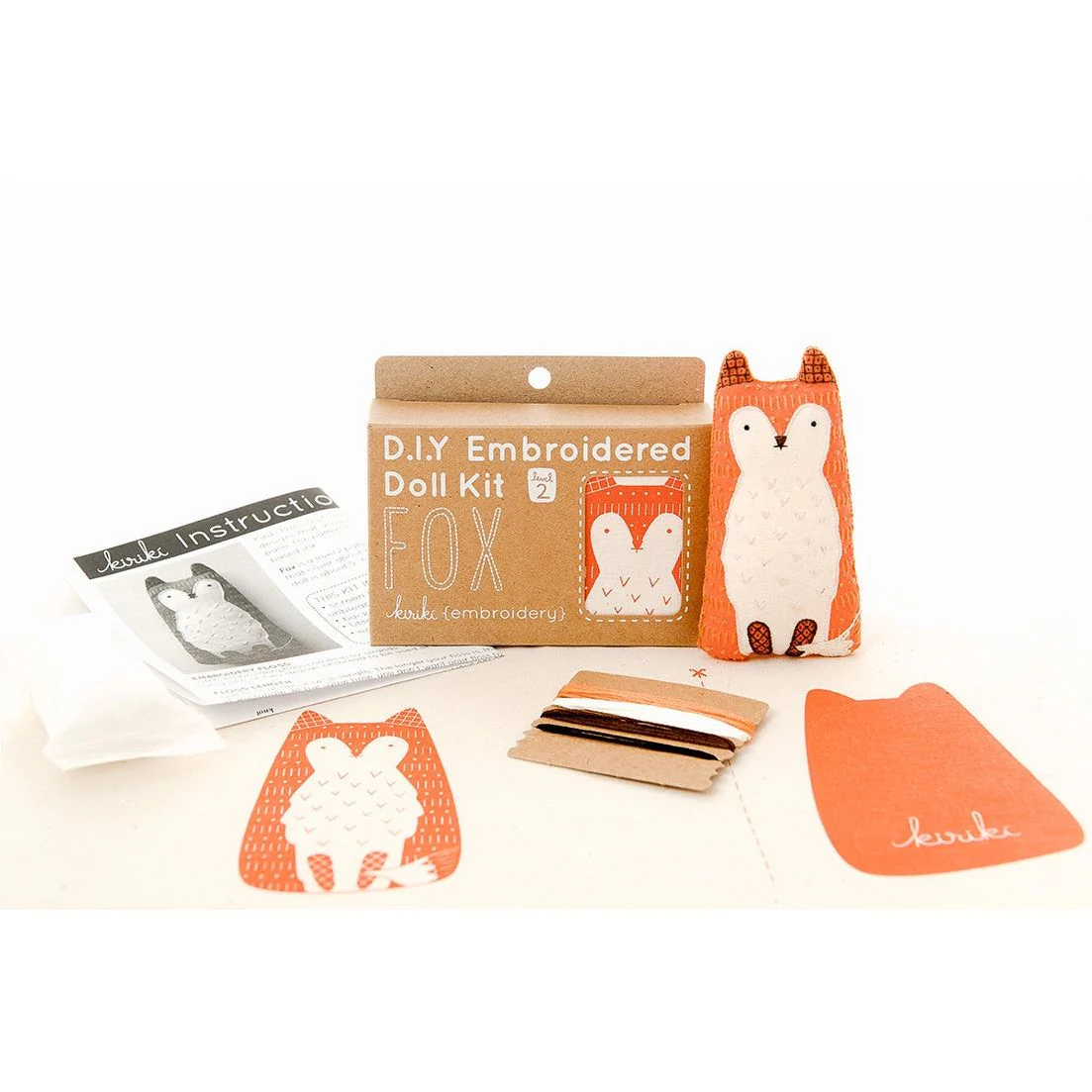 D.I.Y. FOX EMBROIDERED DOLL KIT - Image 2