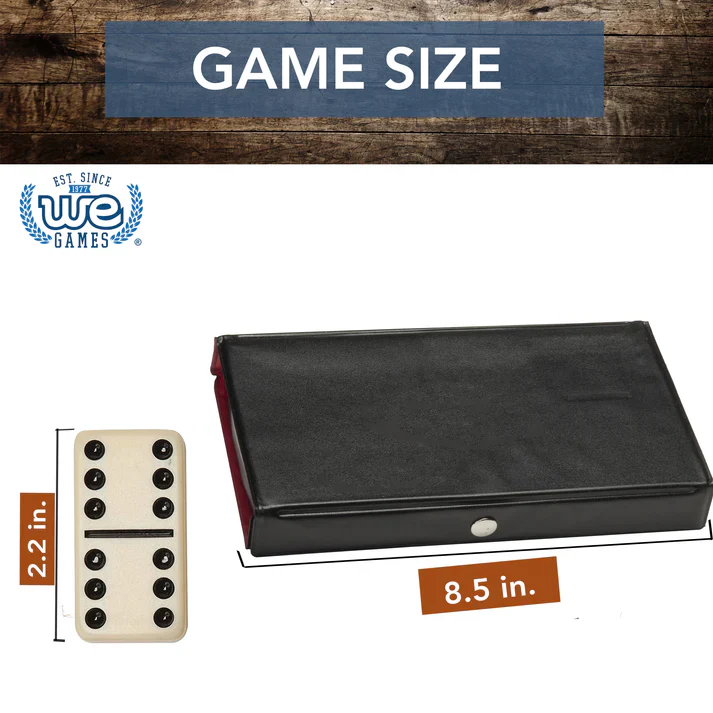 DOUBLE NINE DOMINOES - IVORY COLOR, CLUB SIZE - Image 2