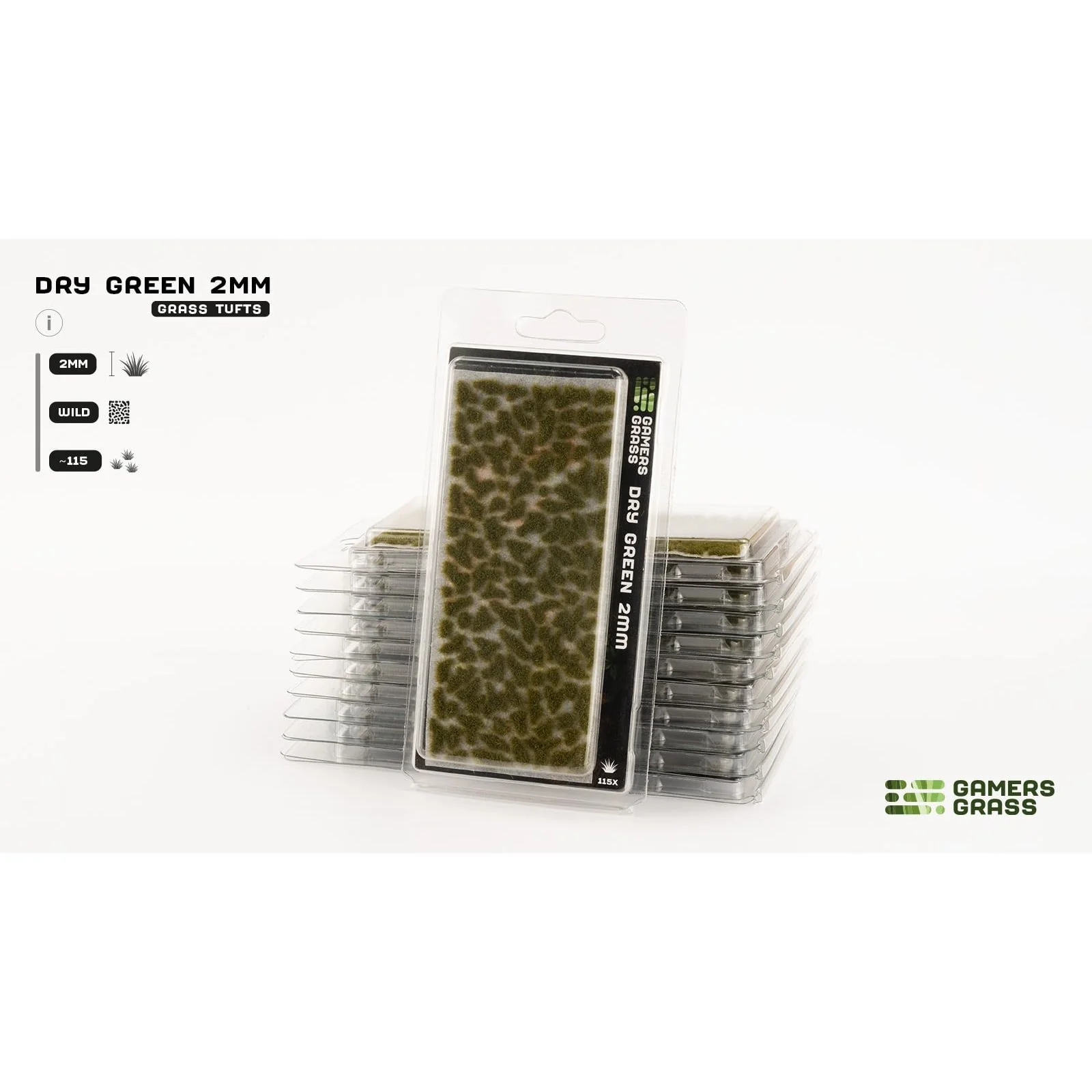 GAMERS GRASS DRY GREEN 2MM