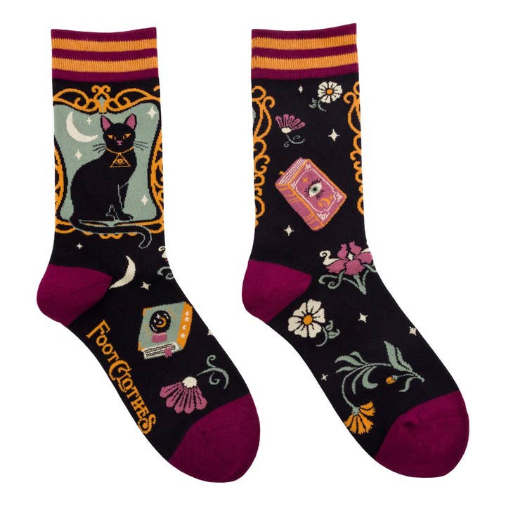 DUCHESS SHADOWFLOOF'S MEW WORLD ORDER CREW SOCKS BY FOOTCLOTHES - Image 2