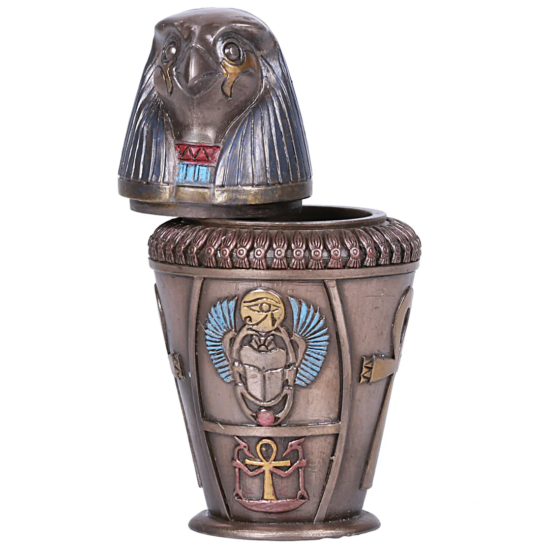 EGYPTIAN CANOPIC JAR QEBEHSENUF - Image 2