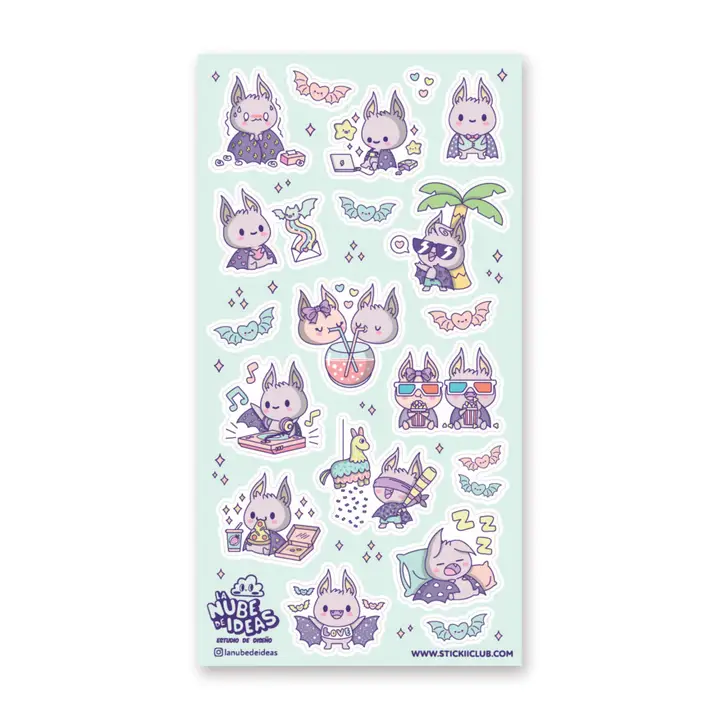 EVERYDAY BATS STICKER SHEET