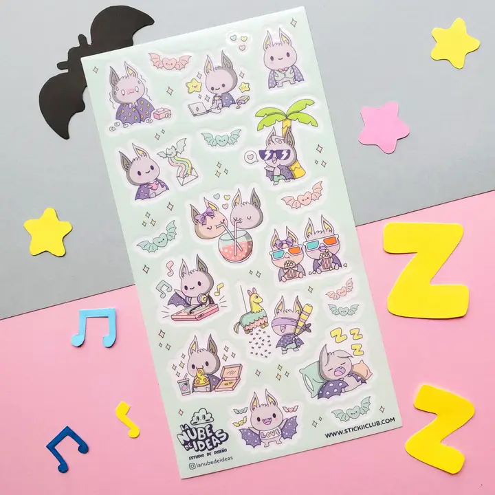 EVERYDAY BATS STICKER SHEET - Image 2