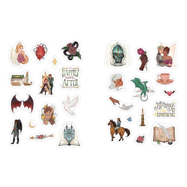 FALL IN LOVE AND SAVE THE WORLD: A ROMANTASY STICKER BOOK - Image 3