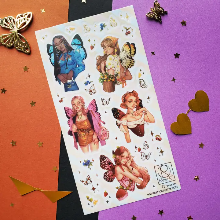 FASHION FAIRIES STICKER SHEET - Image 2