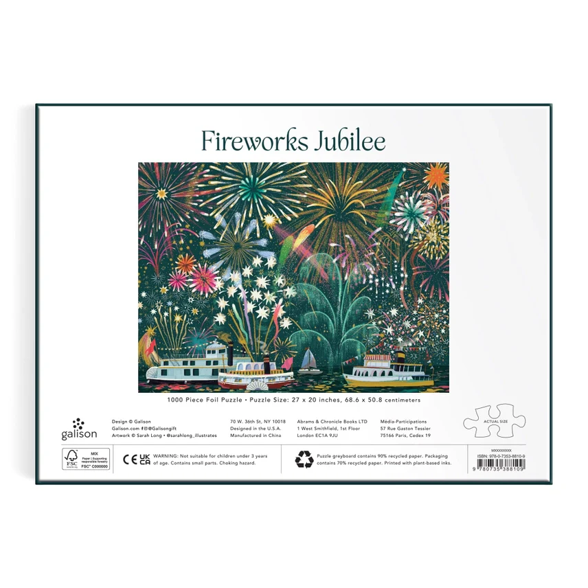 FIREWORKS JUBILEE 1000 PIECE FOIL PUZZLE - Image 2